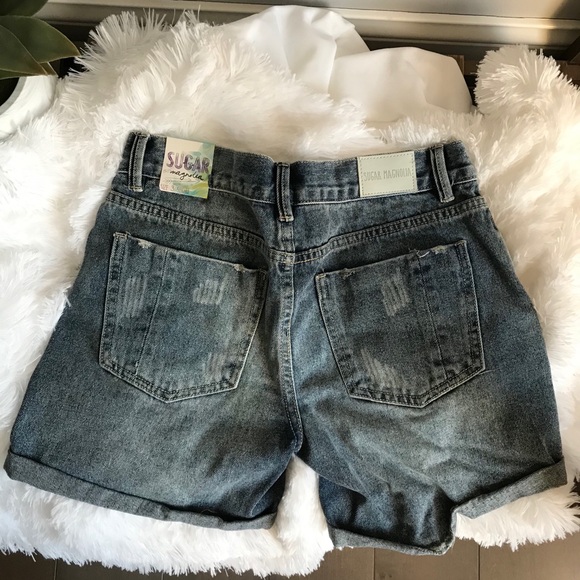 Sugar Distressed Shorts - Picture 2 of 4